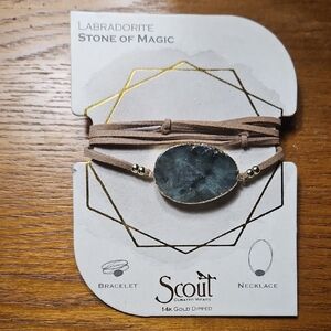Scout Blue and Gold Geometric Bracelet